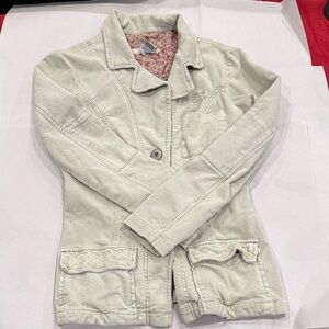 Z. Cavaricci Light Cream courdory Blazer
